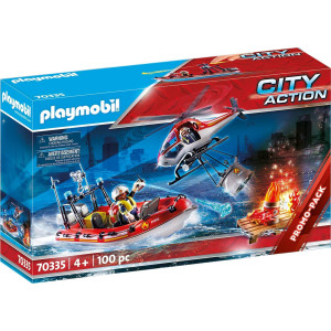 Playmobil Πυροσβεστικό Σκάφος & Ελικόπτερο (70335)