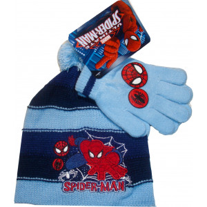Σκουφάκι & Γάντια Spiderman Marvel (Σιελ) (Κωδ.115.503.006)