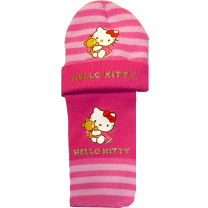 Σκουφάκι & Κασκόλ Hello Kitty Disney (Ροζ) (Κωδ.161.503.207)